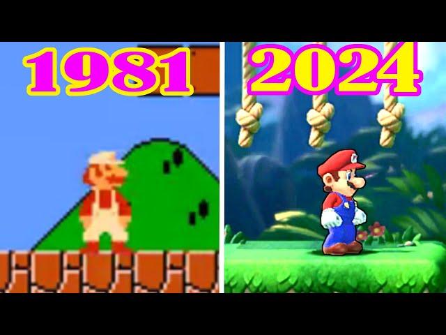 Evolution of Mario Games ( 1981-2024 )
