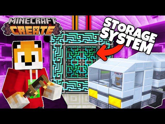 I built a HUGE AE2 STORAGE SYSTEM in Minecraft Create Mod