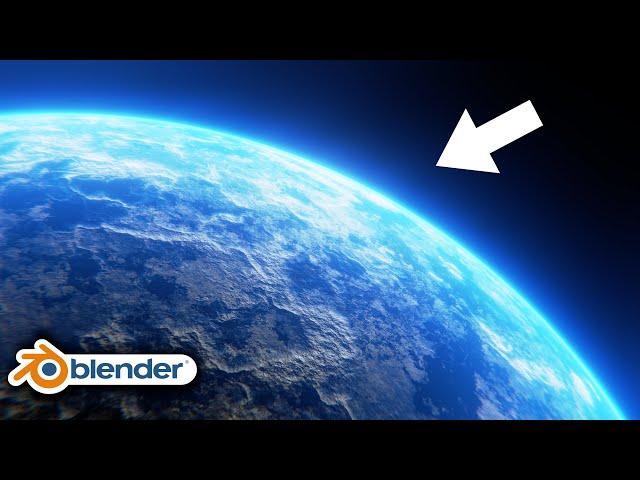 How to Make a Planet Atmosphere in Blender  (Tutorial)