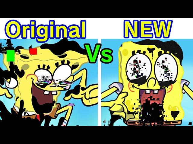 Friday Night Funkin' Corrupted Spongebob OG VS New (Come Learn With Pibby x FNF Mod) HD