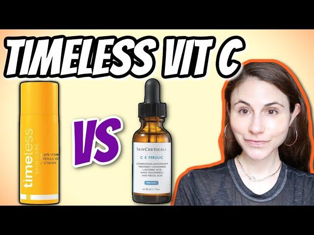 Timeless Skin Care Vitamin C serum vs Skinceuticals CE ferulic | Dr Dray