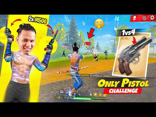 2x M500 Only in Solo Vs Squad  Extreme Lvl Challenge Tonde Gamer - Free Fire Max