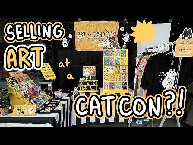 ART VLOG  MASSIVE show prep for CATCON Meowfest... will it pay off | freelance illustrator