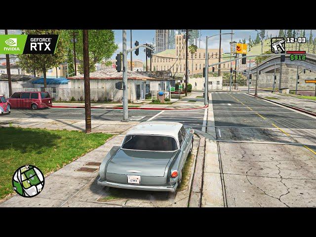 GTA San Andreas RTX 4090 'Sweet, Ryder & OG Loc' Mission 4K Gameplay! GTA SA Remastered Graphics Mod