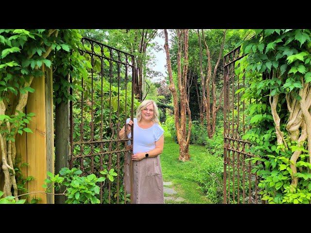 Secret Garden Tour! GORGEOUS! Silent Tour Enjoy Nature Sounds. Sakonnet Gardens Little Compton RI