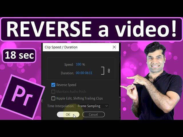 How to REVERSE a video on Premiere Pro