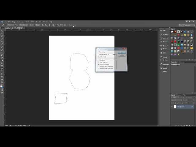 Combine selections with paths in Photoshop