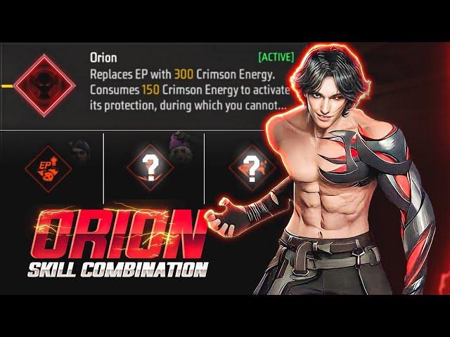 New - “ORION" Character SKILL COMBINATION || Free fire Powerful RUSH COMBINATION