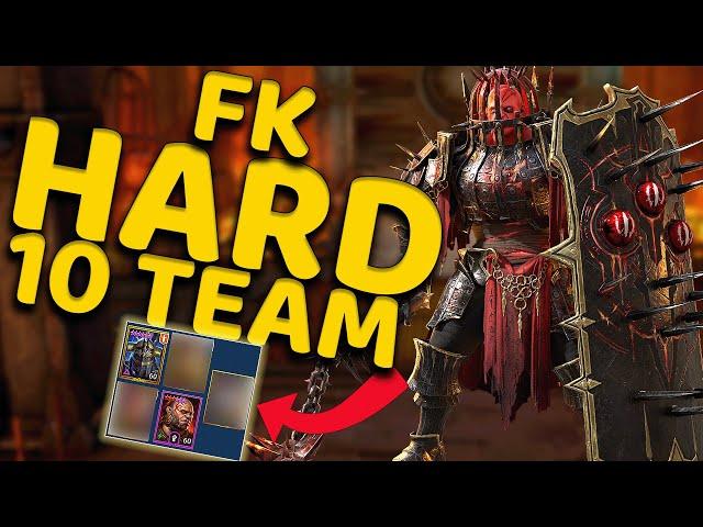 100% SUCCESS Fire Knight HARD 10 Team | Complete Guide | Raid: Shadow Legends