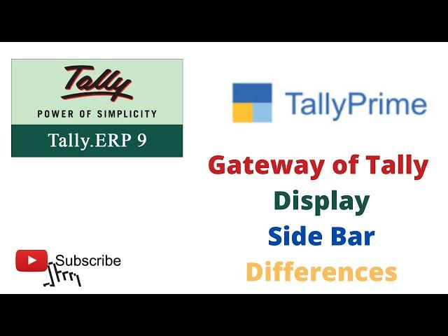 Difference Between Tally ERP 9 and Tally Prime l Tally Prime Features l Gateway of Tally