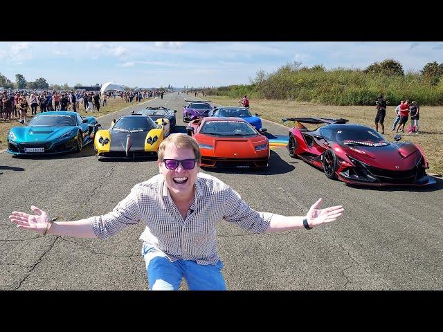 The WORLD'S MOST EXPENSIVE CARS on the Drag Strip!