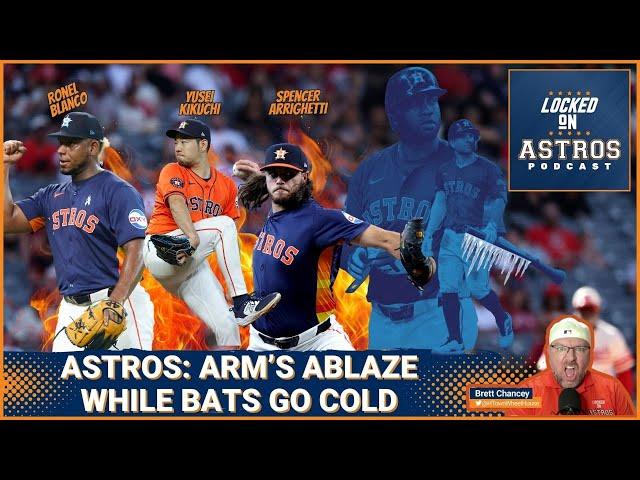 Astros: Arm's ablaze as bats go cold