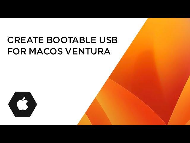 Create Bootable USB Stick for MacOS Ventura - Final Release 24th October 2022