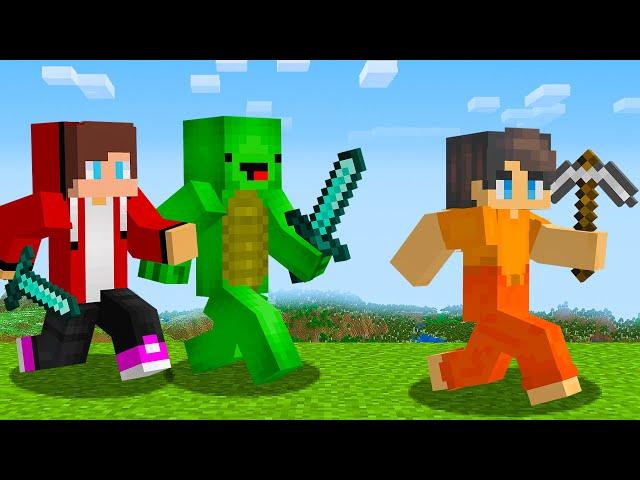 Speedrunner VS MIKEY and JJ (Maizen) Hunters in Minecraft