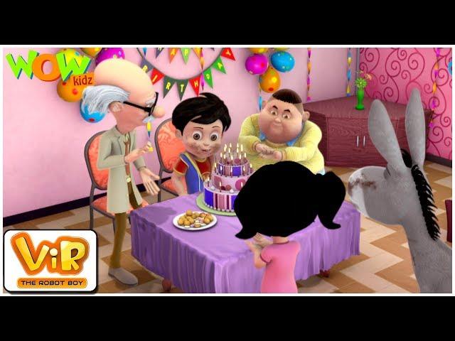 Vir The Robot Boy | Hindi Cartoon For Kids | Vir ka birthday | Animated Series| Wow Kidz