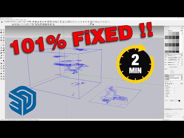 SketchUp Topography lines Solved in Just 2 Minutes | How to Flatten a CAD Drawing in SketchUp