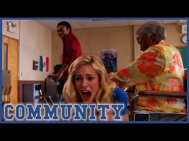 Britta Gets Spanked While Troy Cries | Community