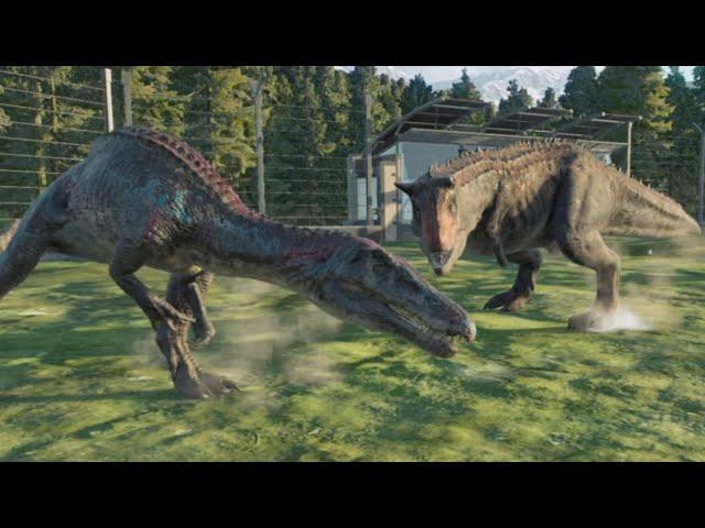 Baryonyx Vs Carnotaurus - Jurassic World Evolution 2