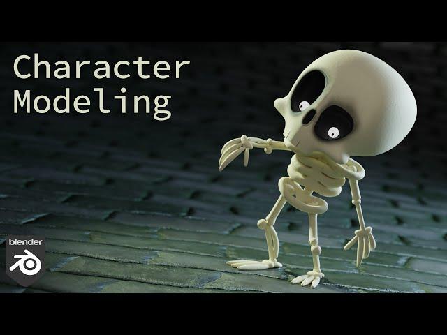 Character Modeling, Skeleton with the Skin Modifier in Blender