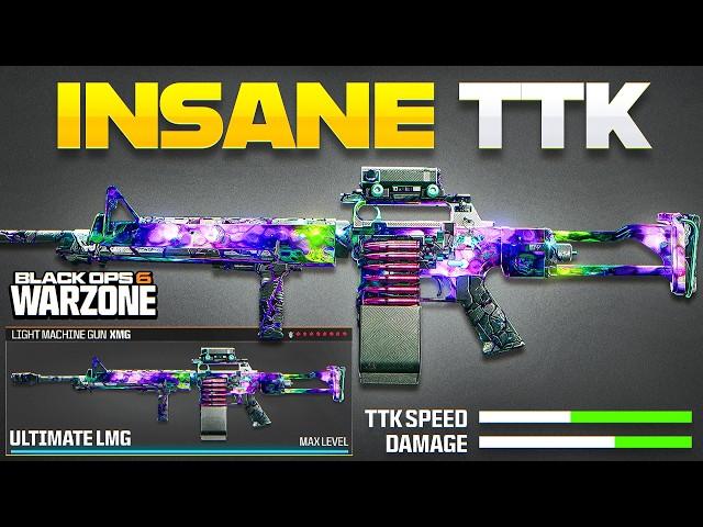 the FASTEST KILLING GUN in BO6 WARZONE! (Best LMG Meta Loadout & Class for Ranked)