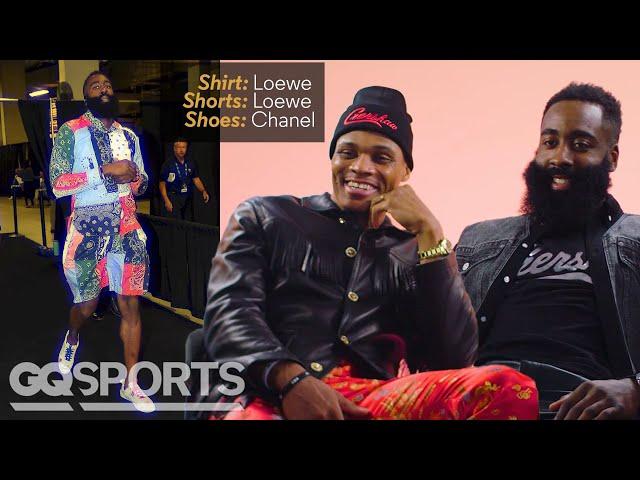 James Harden & Russell Westbrook Break Down Their NBA Tunnel Style | GQ Sports