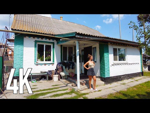 VILLAGE IN UKRAINE, how people live 4K