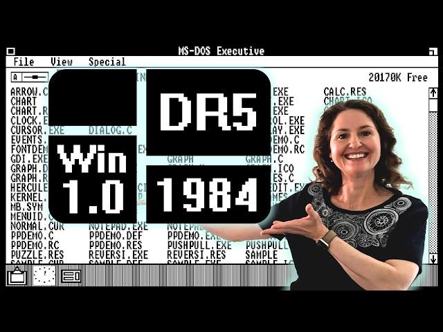 Mum Tries Out Windows 1.0 Development Release 5 (1984)