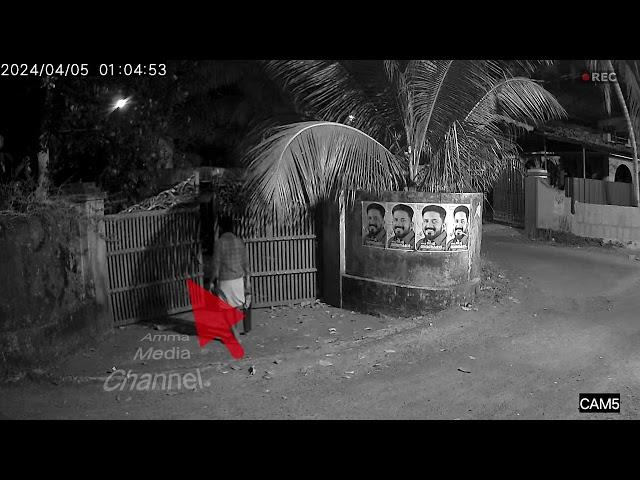 A real ghost swinging at the gate cctv camera recording #viral #trending #youtube #viralvideo