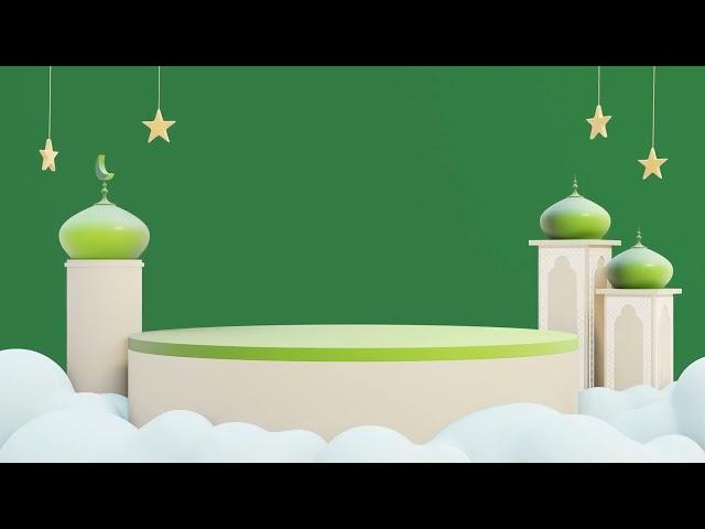 Ramadan Background - Islamic Podium Decoration | Free Stock Footage