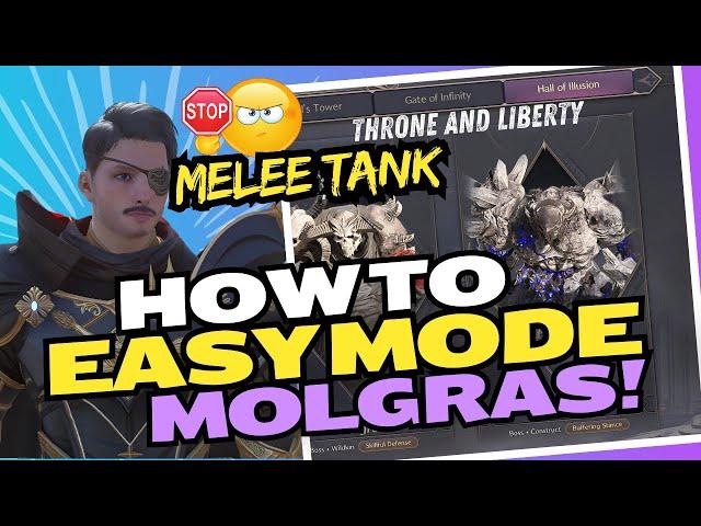 Throne And Liberty: Molgras EASY MODE With Melee TANK!  Full Guide Build And Boss Fight