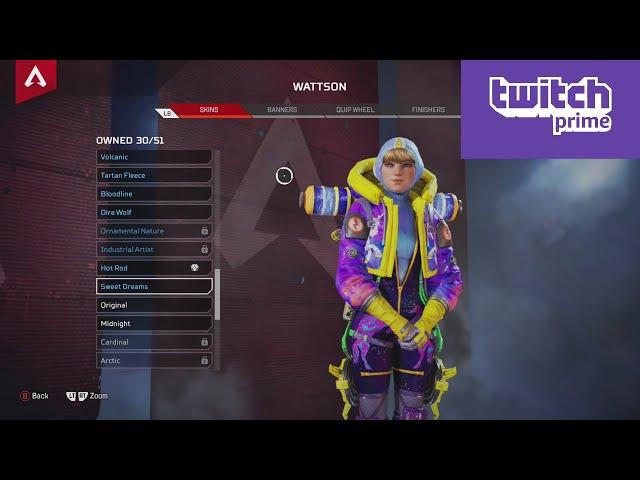 All Twitch Prime Skins (Apex Legends) , Todas las Skins de Twitch Prime (Apex Legends)