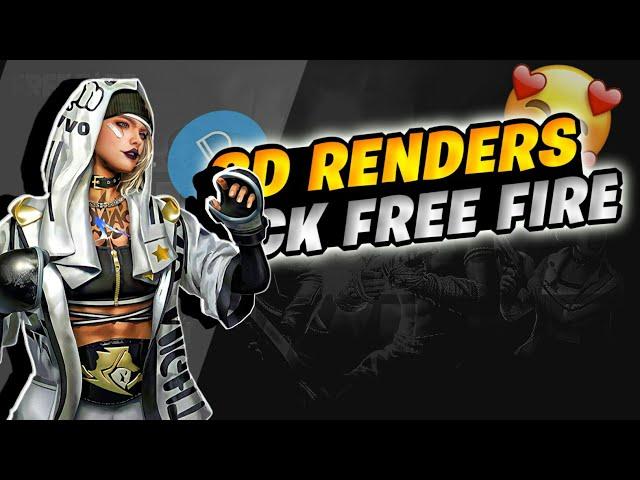 FREE FIRE 3D RENDERS PACK | @dzbrookyt2233️  |