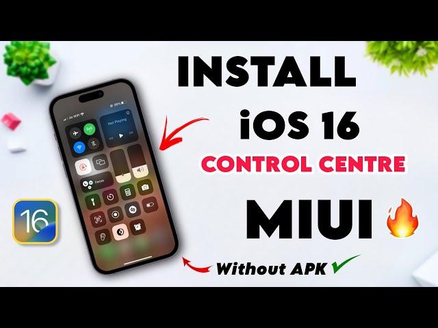 INSTALL iOS 16 Control Centre In MIUI  Without Any Apk  | MIUI Convert iOS | Best Control Centre 