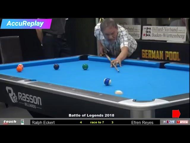 Battle of Legends 2018 EFREN REYES Vs. RALPH ECKERT highlights