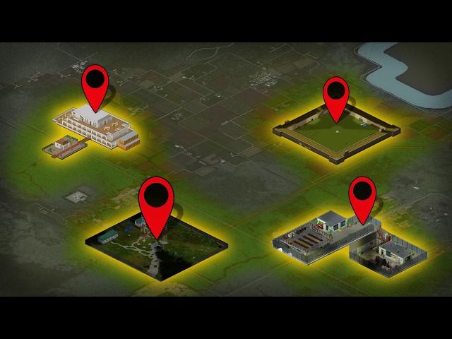 11 Unique Base Locations in Project Zomboid