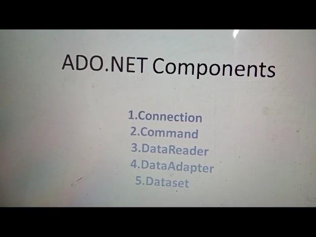 ADO.NET components