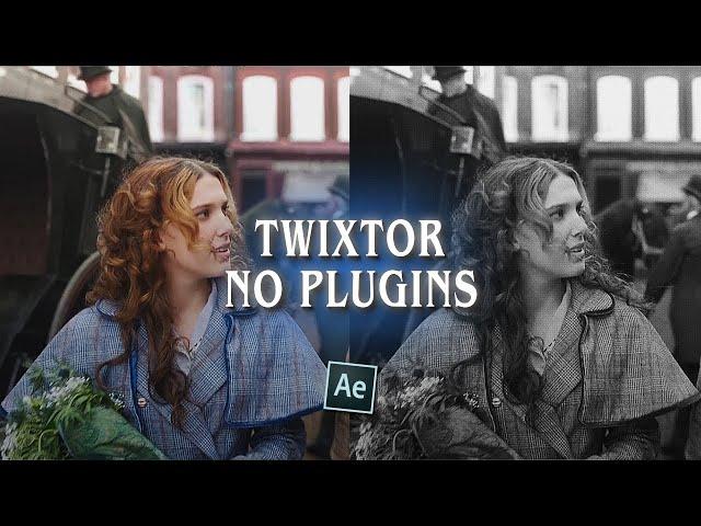 smooth twixtor WITHOUT plugins ; after effects