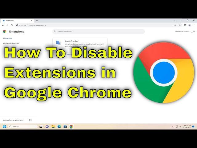 How To Disable Extensions in Google Chrome [Guide]