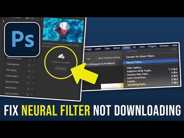 How to Fix Neural Filter Not Downloading Photoshop (2024)