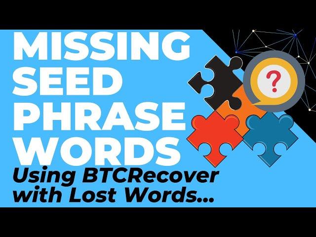 Lost Seed Phrase Words Recovery... (For Trezor, Ledger, Keepkey or Coinomi Crypto Wallets)