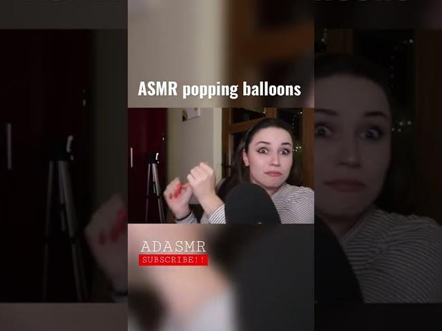 ASMR Popping Balloons  #shorts #asmr #balloon