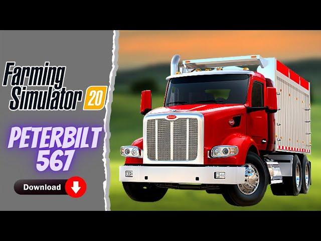 peterbilt 567 truck | New truck mod link | farming simulator 20 gameplay #fs20mods