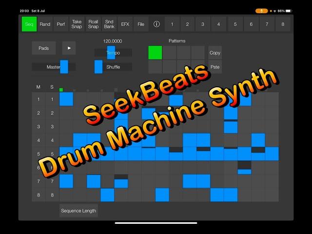 SeekBeats - Drum Machine Synth Groovebox - It Is NOT AUv3 - Another Classic Still Great in 2023