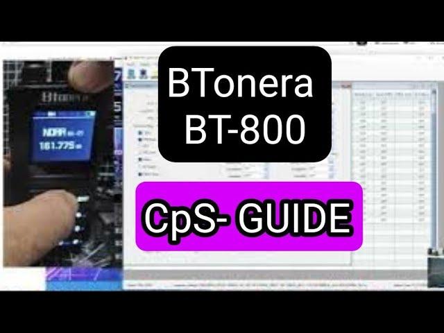 BTONERA BR8000 - CPS Software Guide