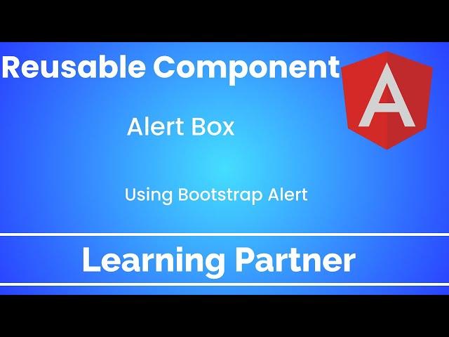 Reusable Alert box component angular  | angular tutorial | angular tutorial for beginners