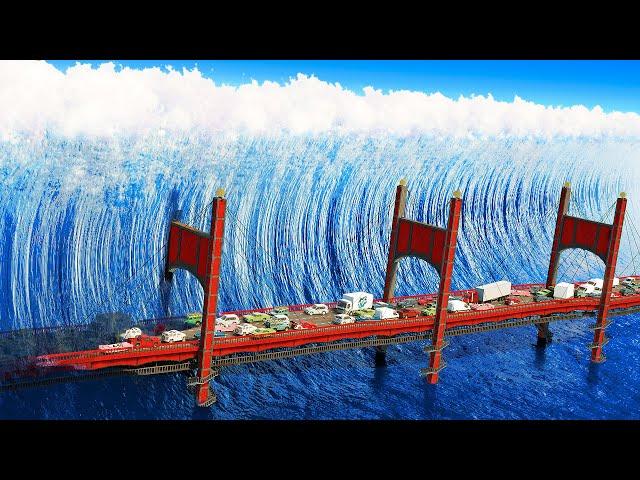 Realistic Tsunami Destruction | Teardown