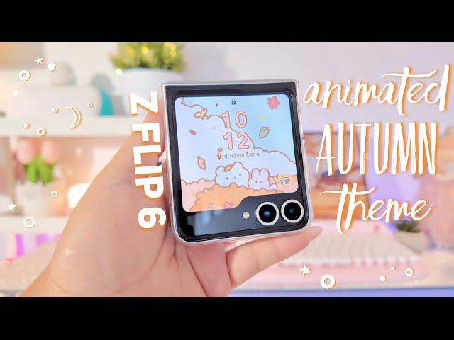  Animated AUTUMN Theme   | download for free  |  Z FLIP 6 