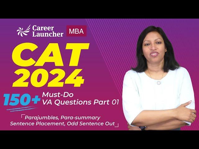 CAT 2024 VARC | 150+ Must-Do VA Questions | Verbal Ability for CAT - 01