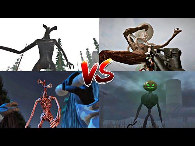 Siren Head vs Pipe Head vs Pumpkin Head vs Octopus Head | Comparation