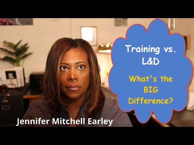 Training vs. learning and development